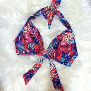 NWT Kenneth Cole Tropical Floral Push Up Bikini Top 34B/C